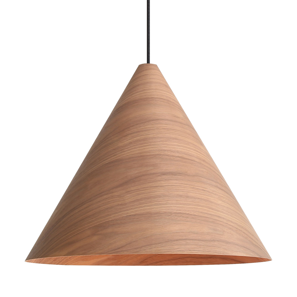 Golden Lighting Conique 3-light Pendant in Dark Walnut